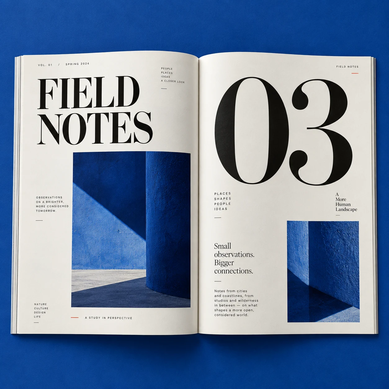 Illustrative Every page tells a story. design concept